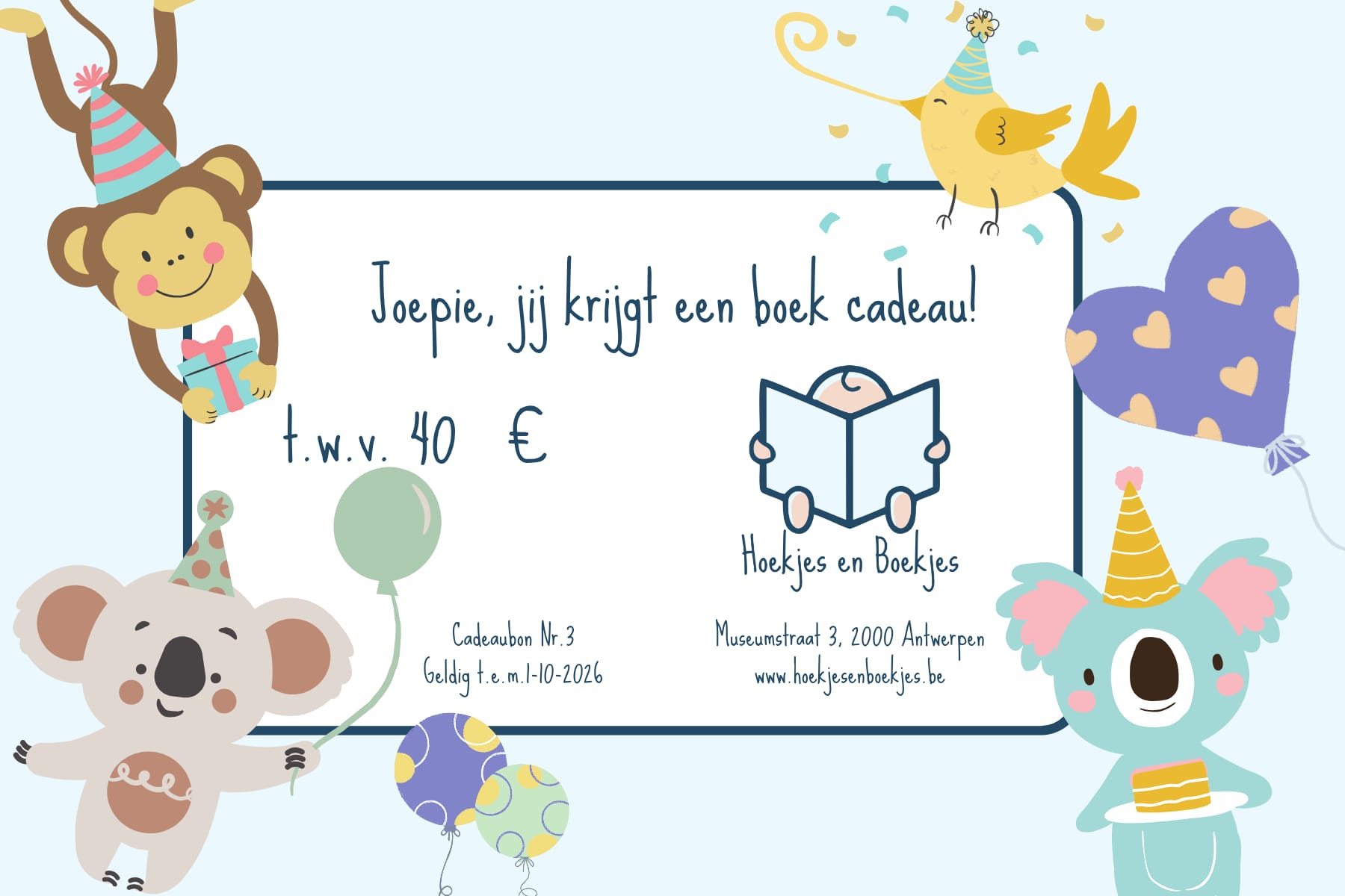 voorbeeld cadeaubon museumstraat