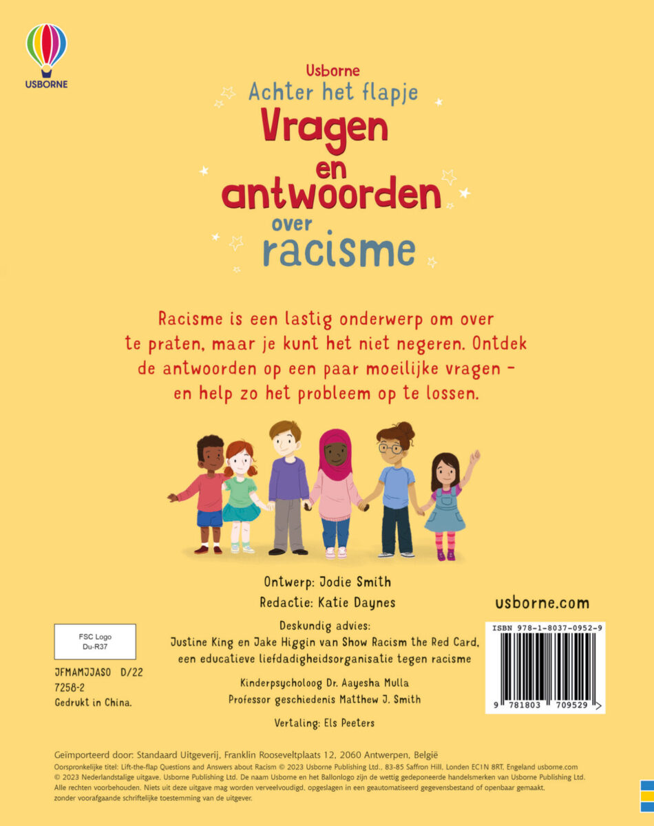 Vragen en antwoorden over racisme – achterflap