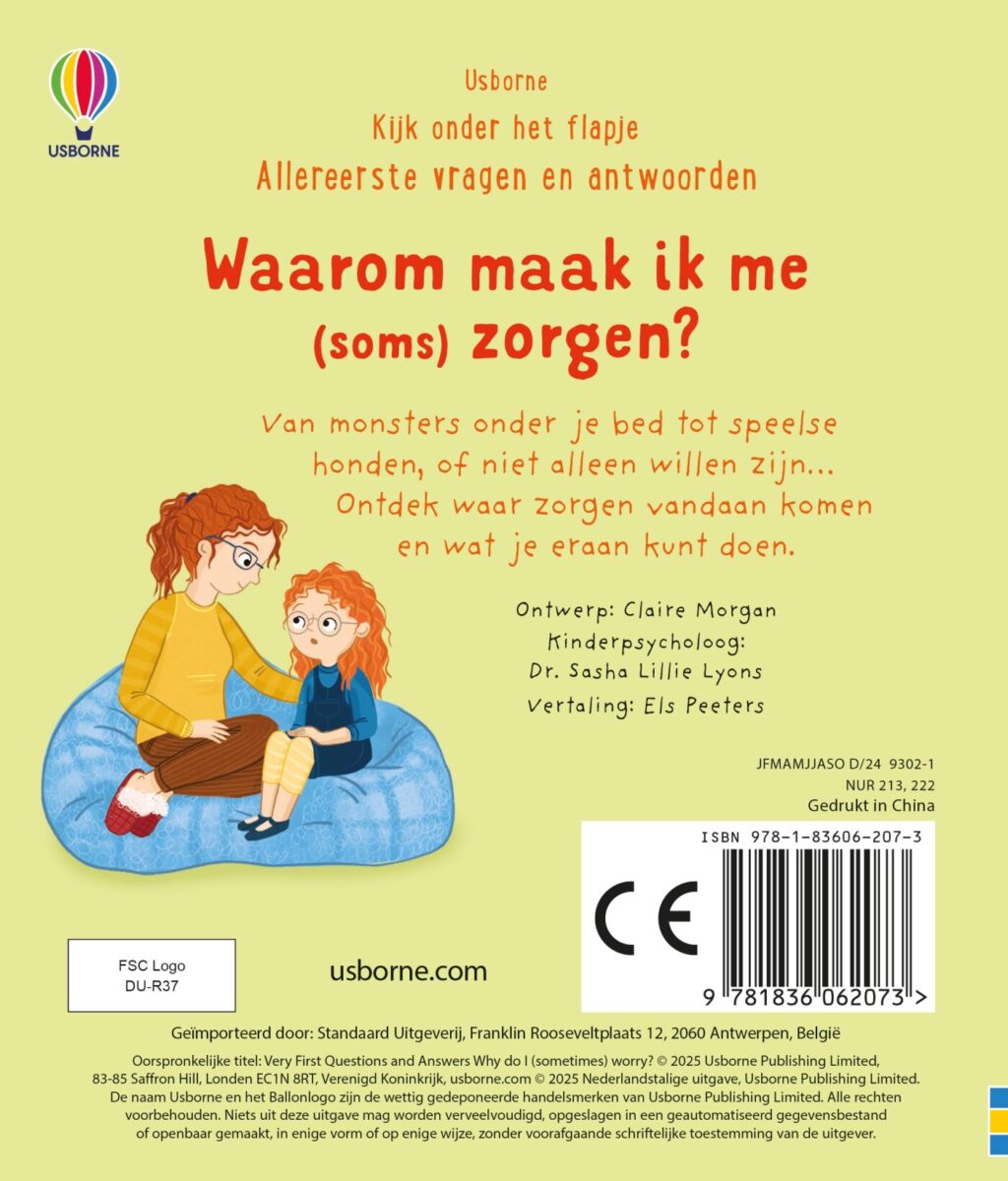 Waarom maak ik me (soms) zorgen? – achterflap