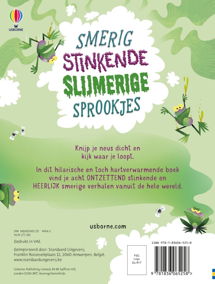 Smerig stinkende slijmerige sprookjes – achterflap