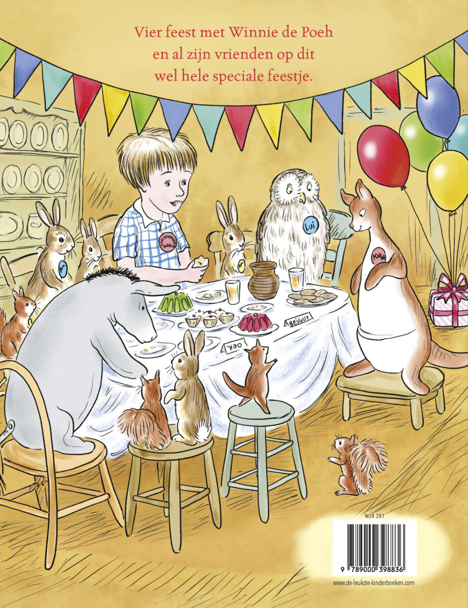 Winnie de Poeh en het feestje – achterflap