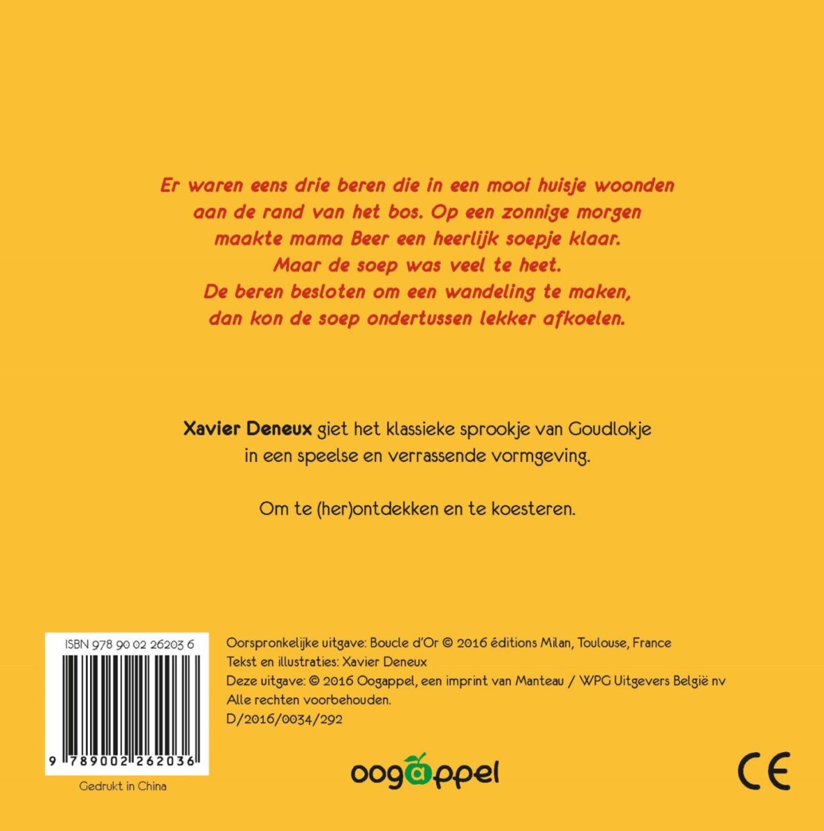 Goudlokje – achterflap