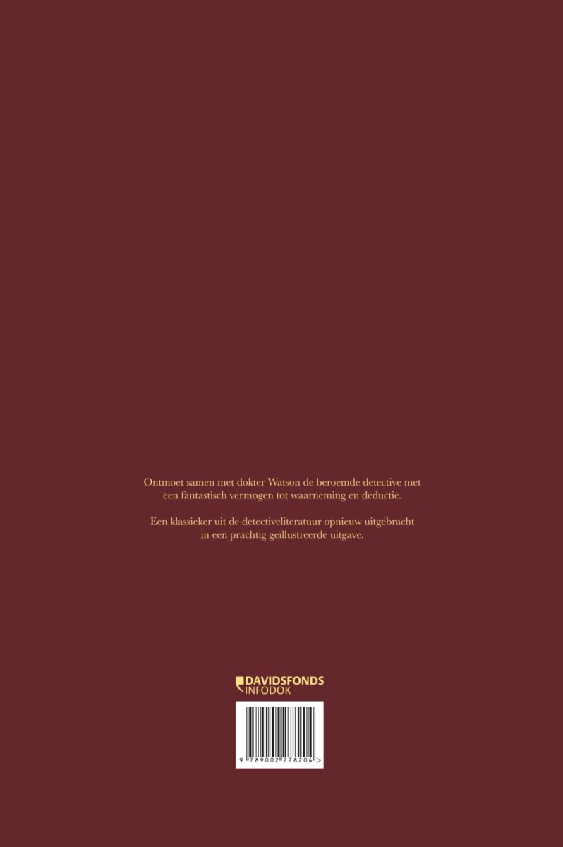 Een studie in rood – achterflap