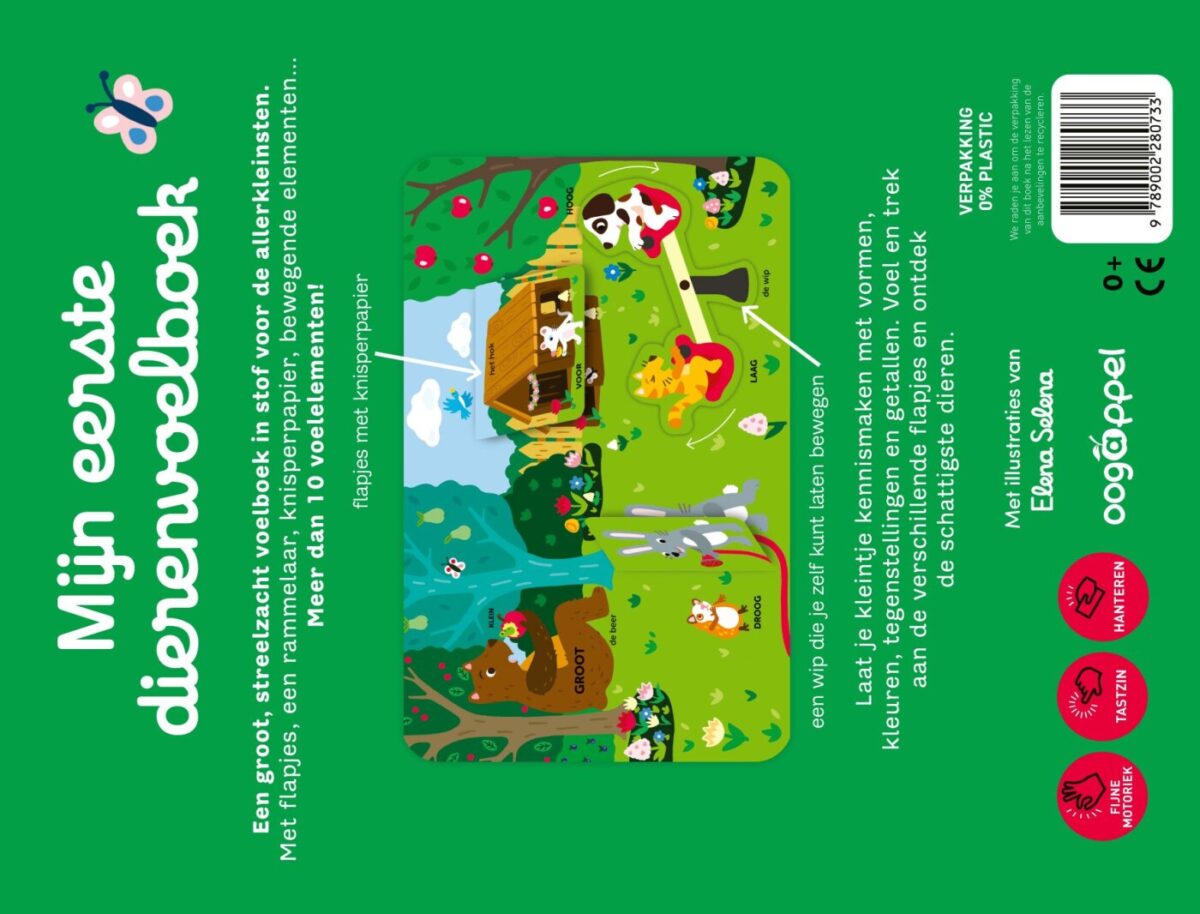 Mijn eerste dierenvoelboek – achterflap