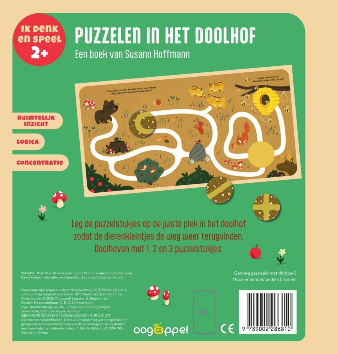 Puzzelen in het doolhof – achterflap