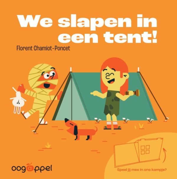 We slapen in een tent! – cover