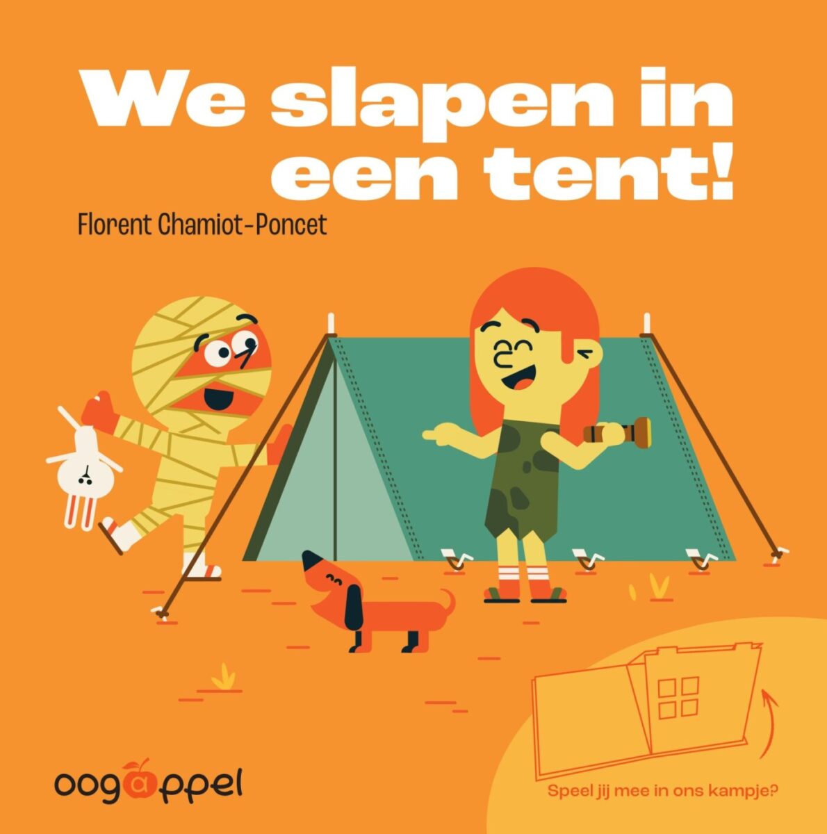 We slapen in een tent! – cover