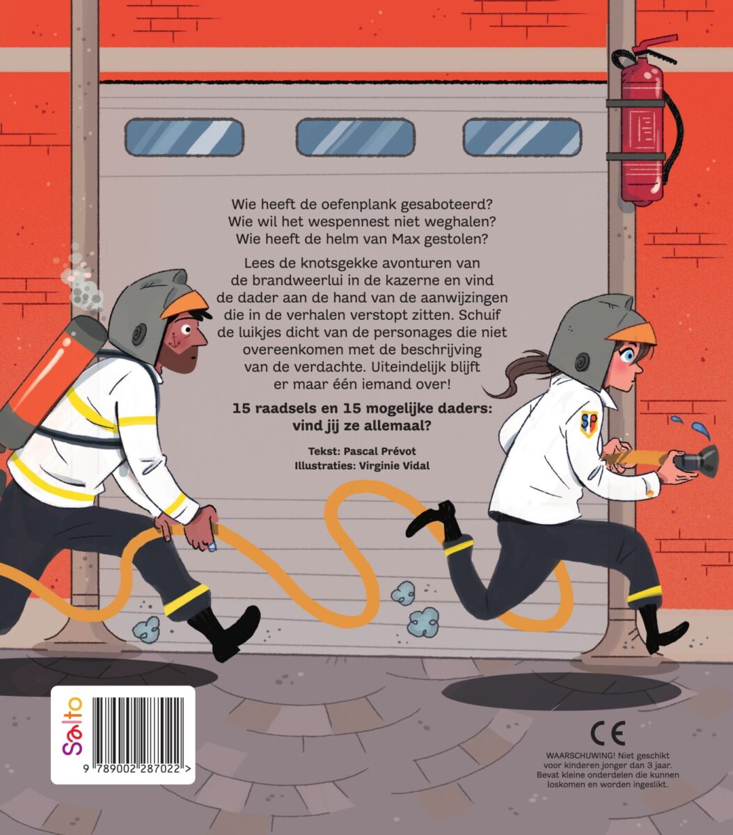 Bij de brandweer – achterflap