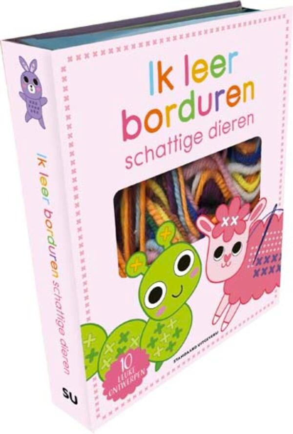 Ik leer borduren: schattige dieren – cover