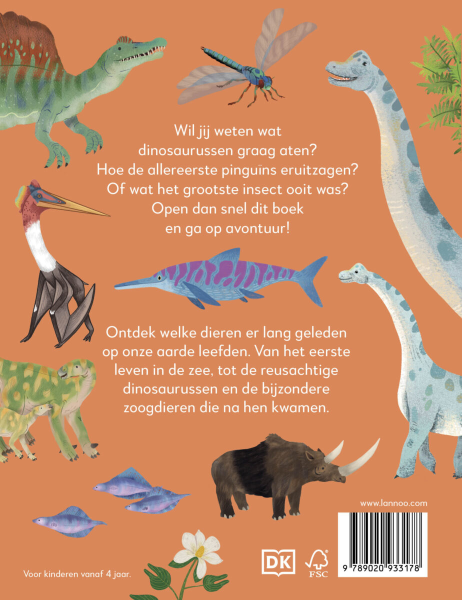 Mijn eerste bijzondere boek van dinosaurussen en andere prehistorische dieren – achterflap