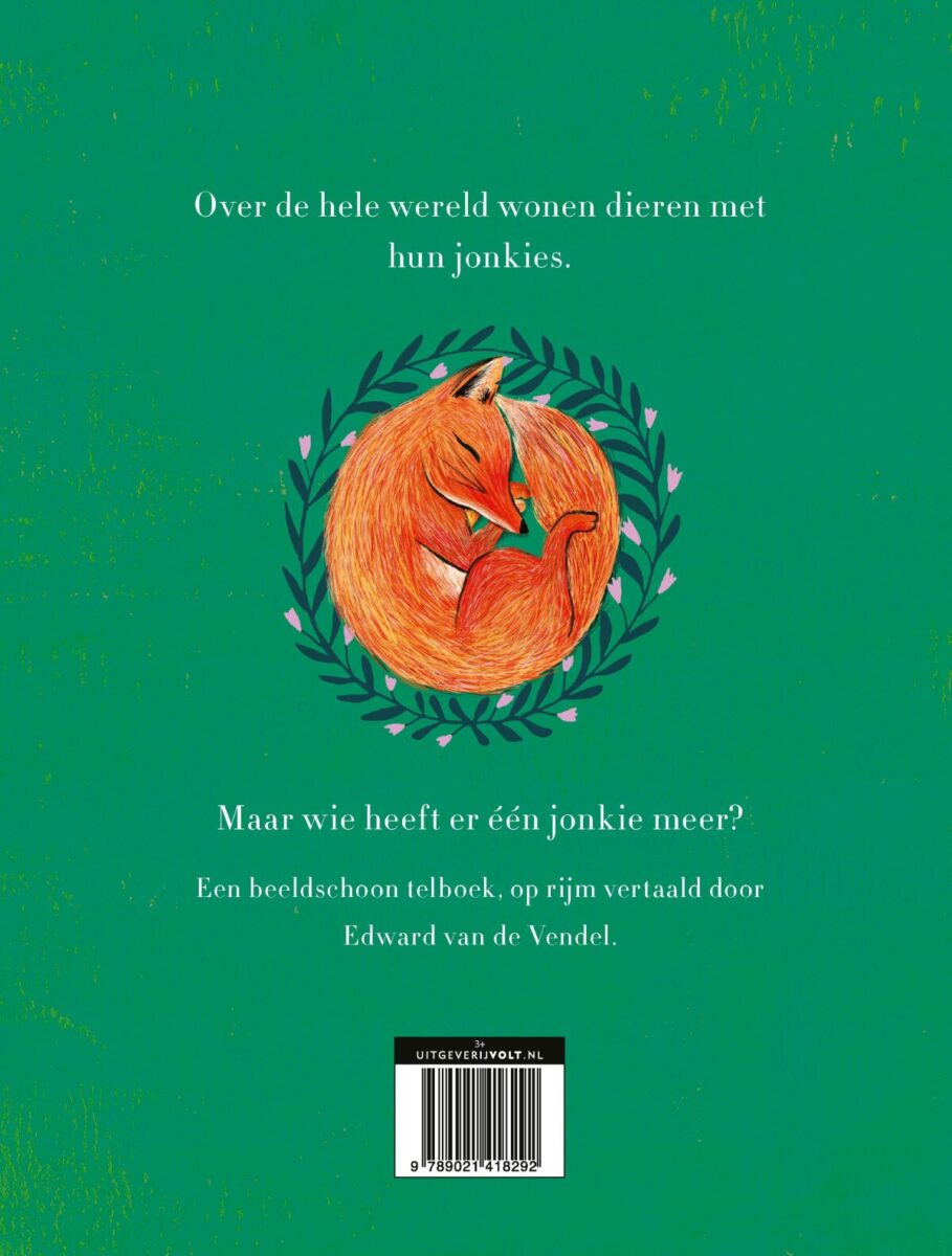 Wie heeft er één jonkie meer? – achterflap