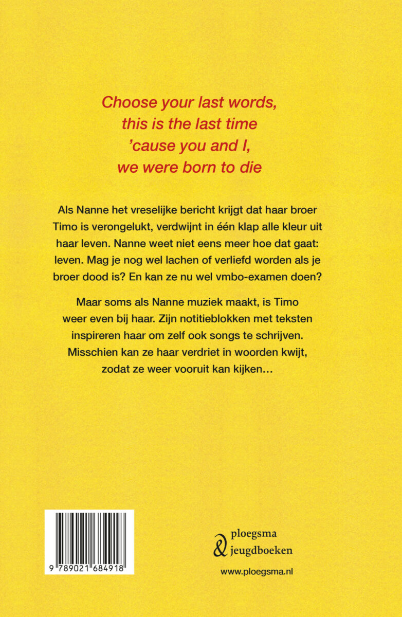 Woorden van Timo – achterflap