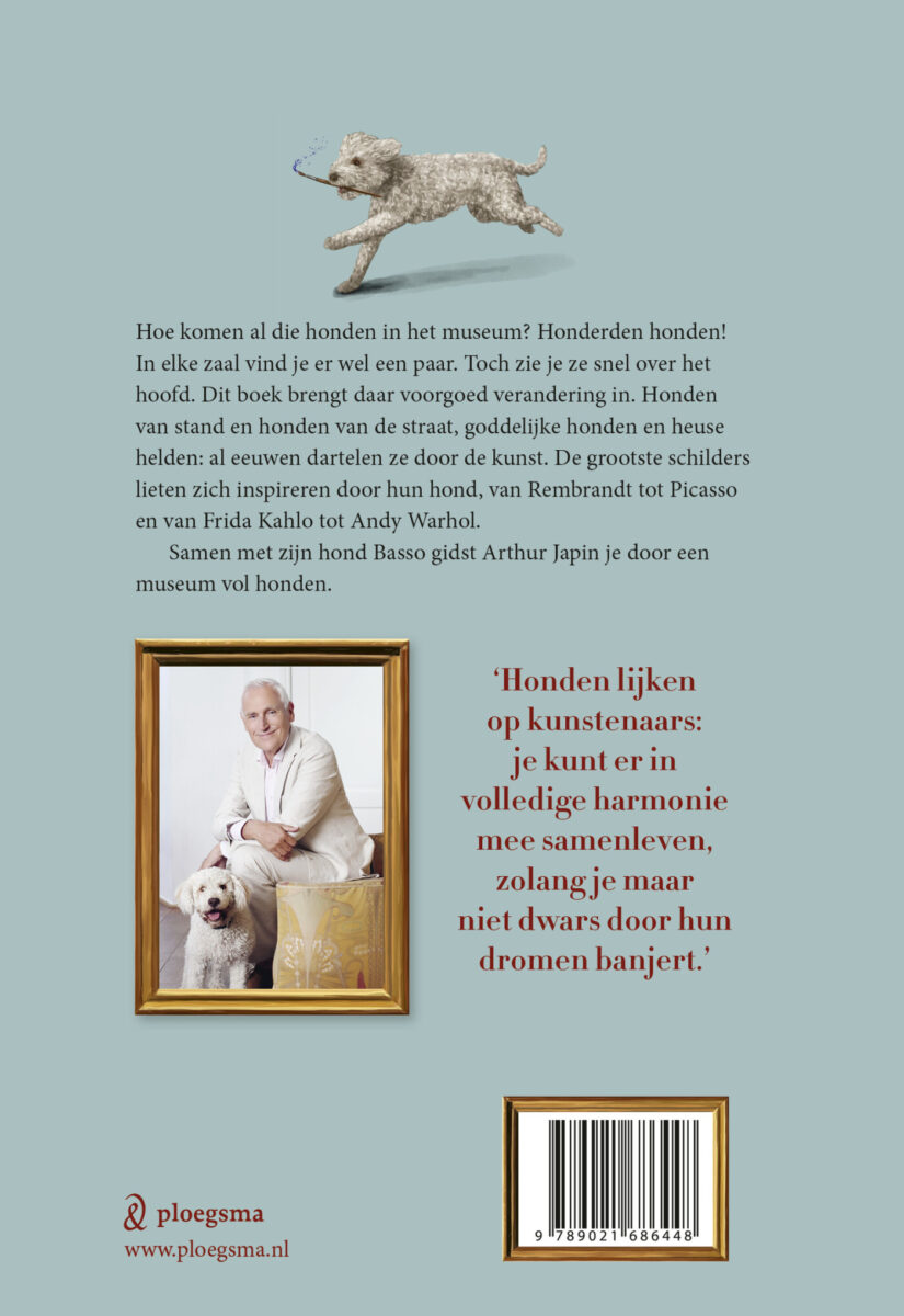 Honden in het museum – achterflap