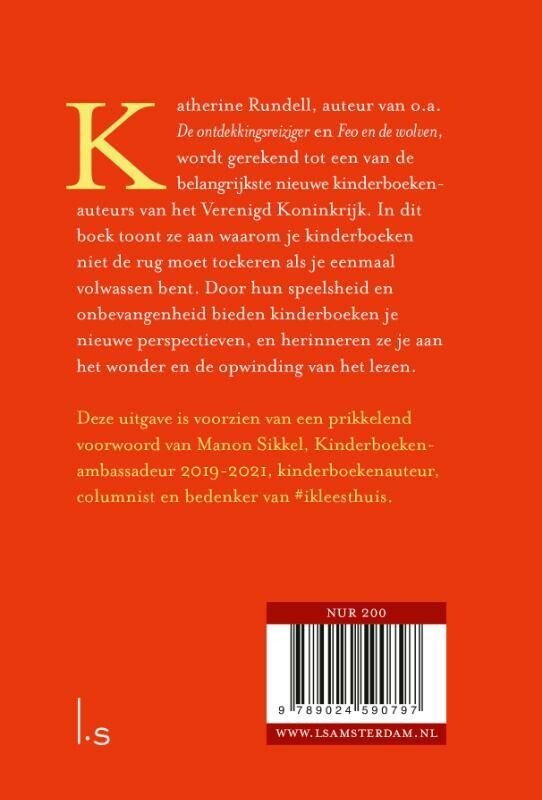 Waarom je kinderboeken moet lezen β achterflap