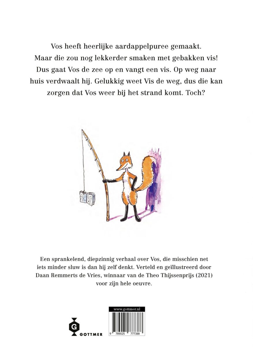 Vos en Vis – achterflap