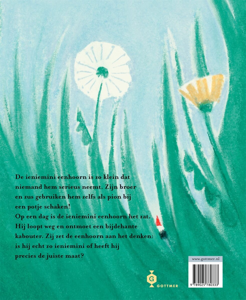 De ieniemini eenhoorn – achterflap