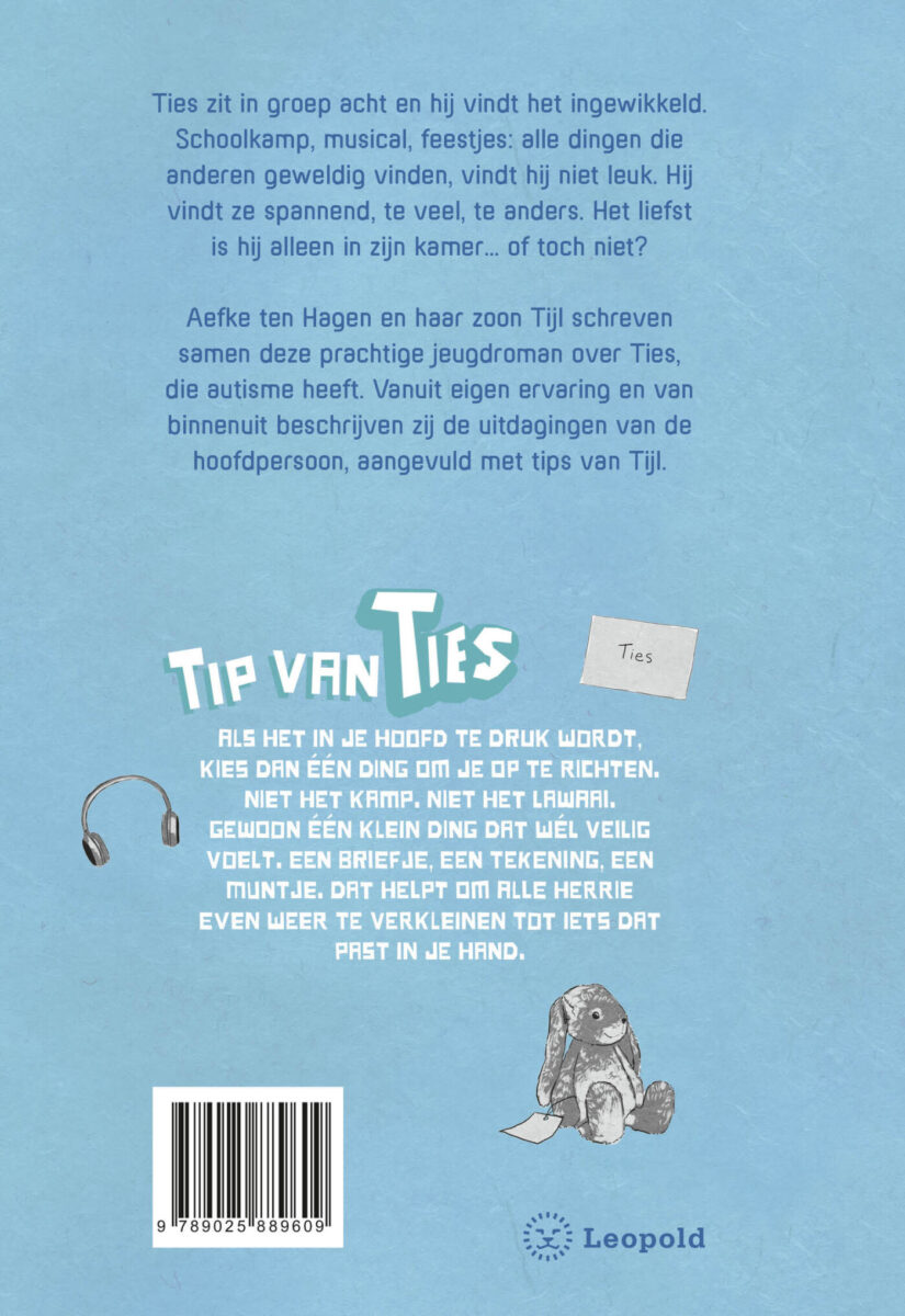 Ties en zijn superbrein – achterflap