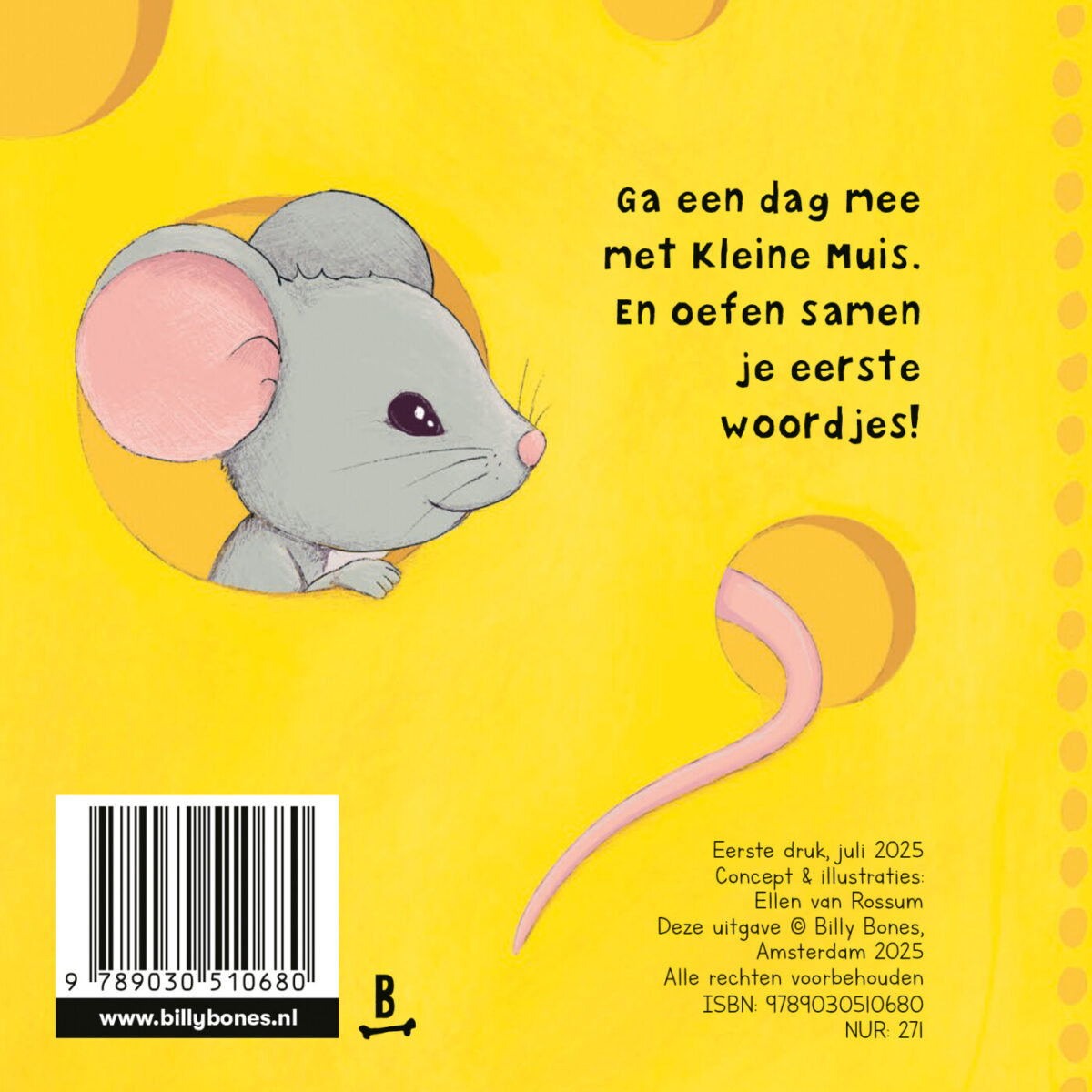 Een dag met Kleine Muis – achterflap