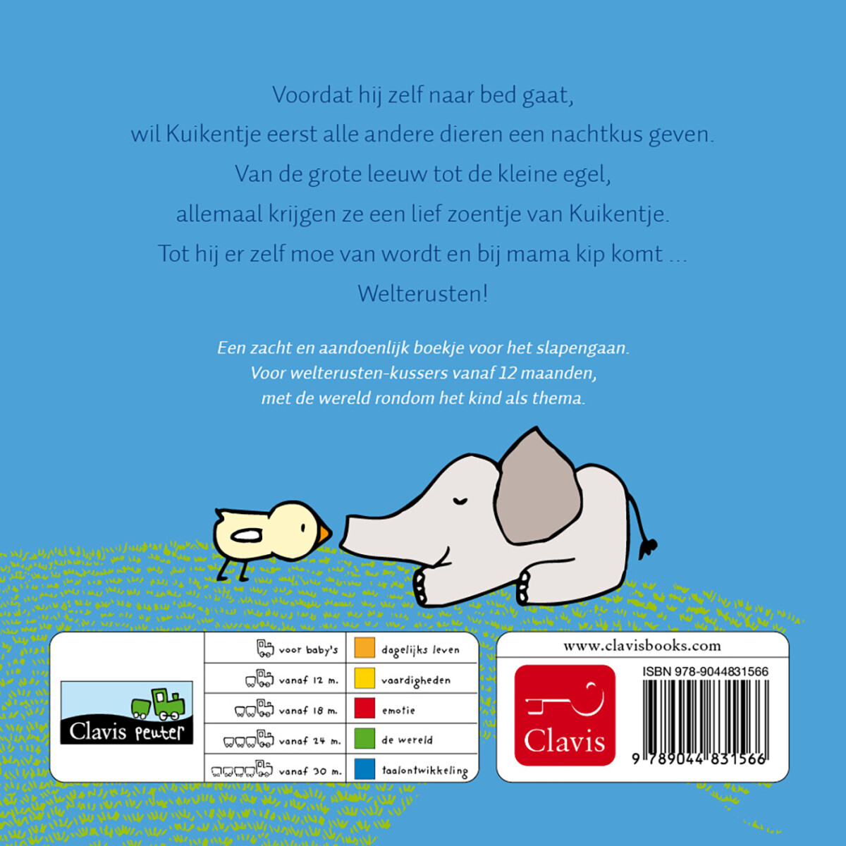 100 kusjes voor het slapengaan – achterflap