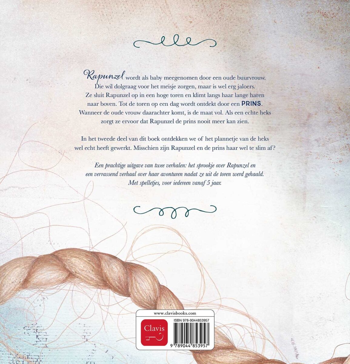 Rapunzel – achterflap