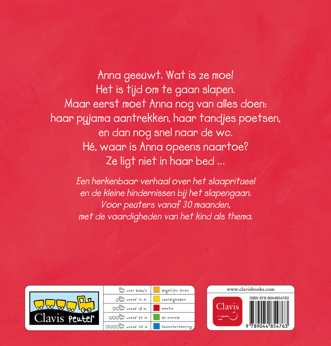 Anna gaat slapen – achterflap