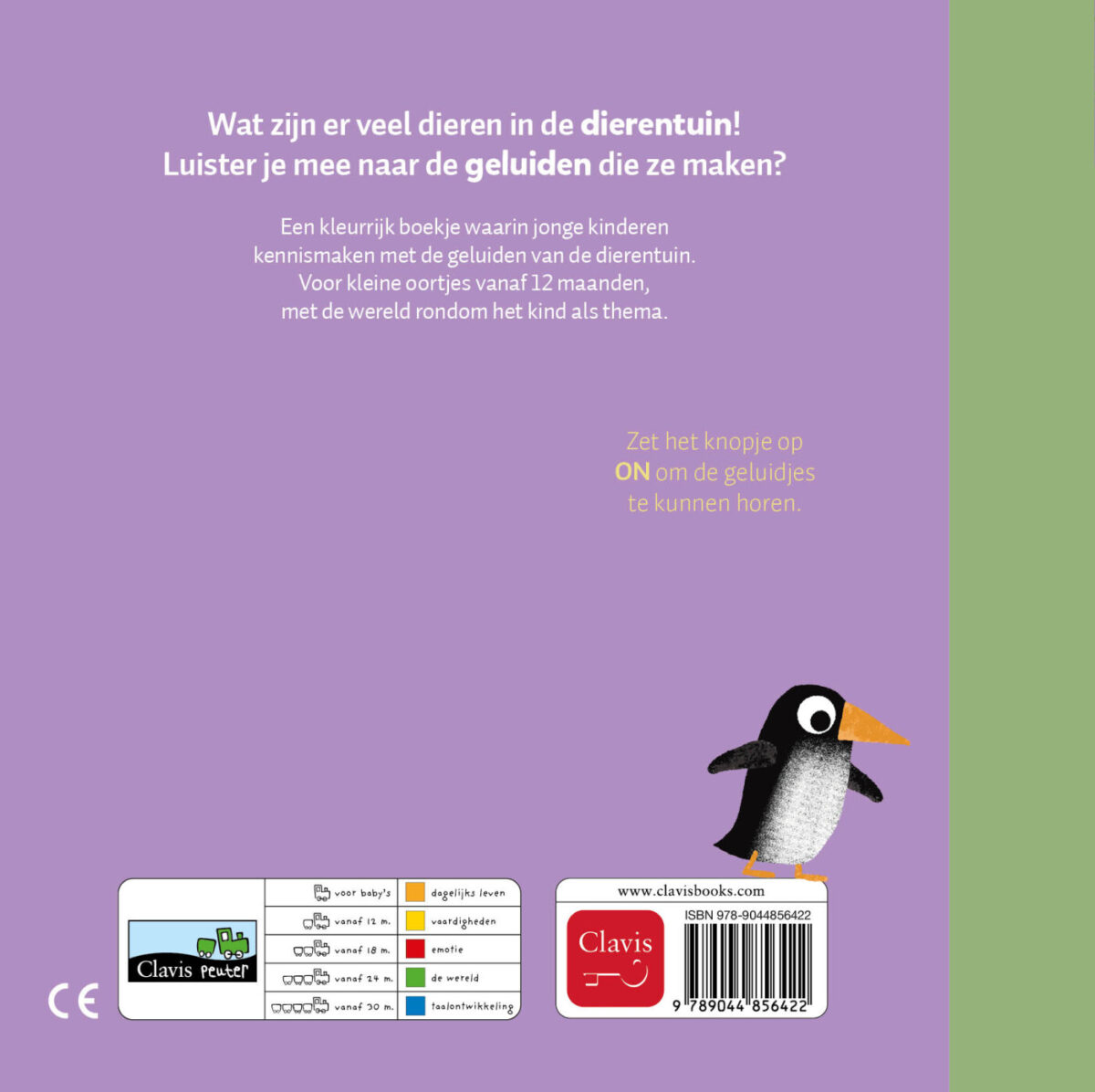 De dierentuin – achterflap