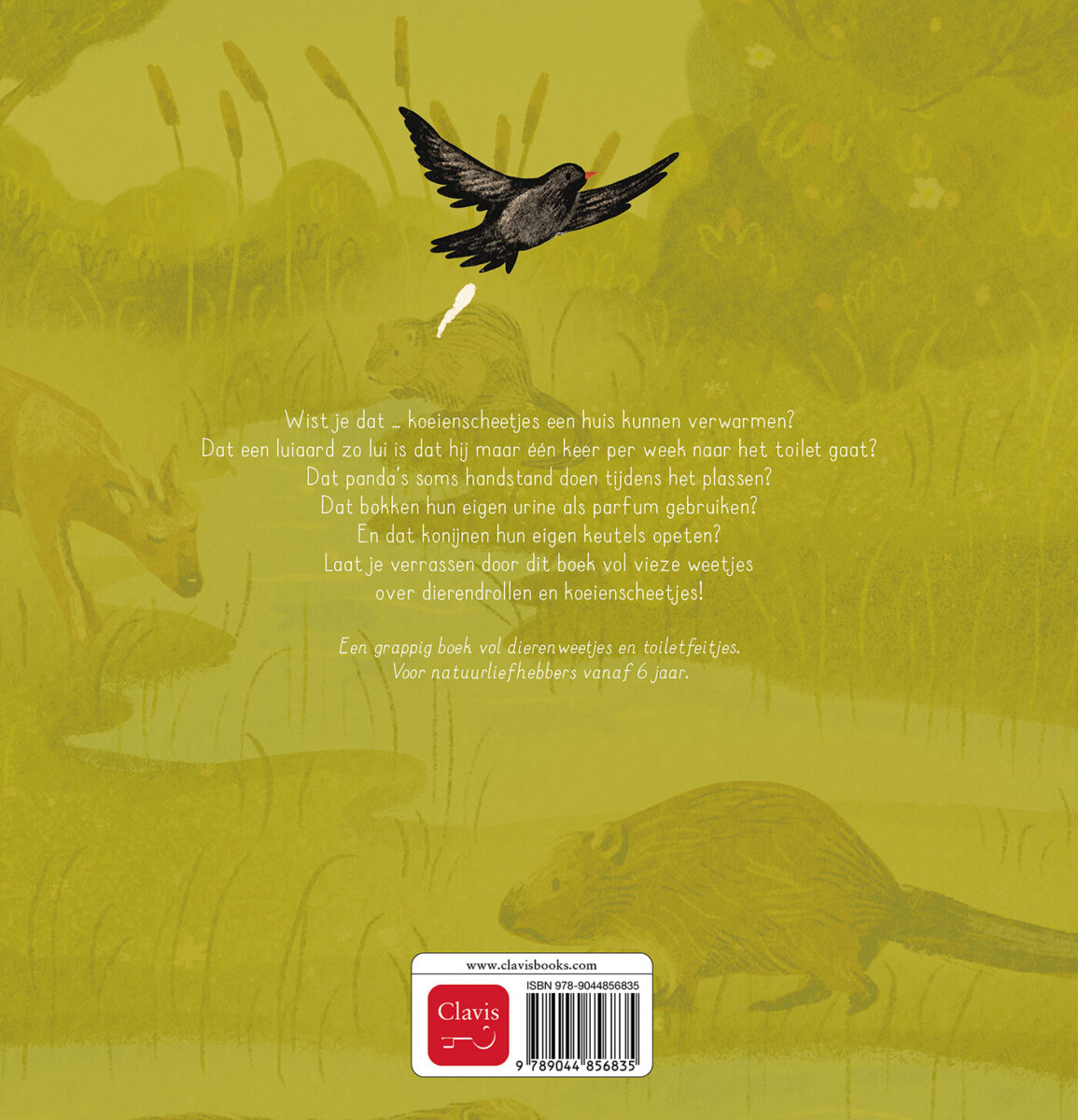 Dieren en hun toiletmanieren – achterflap