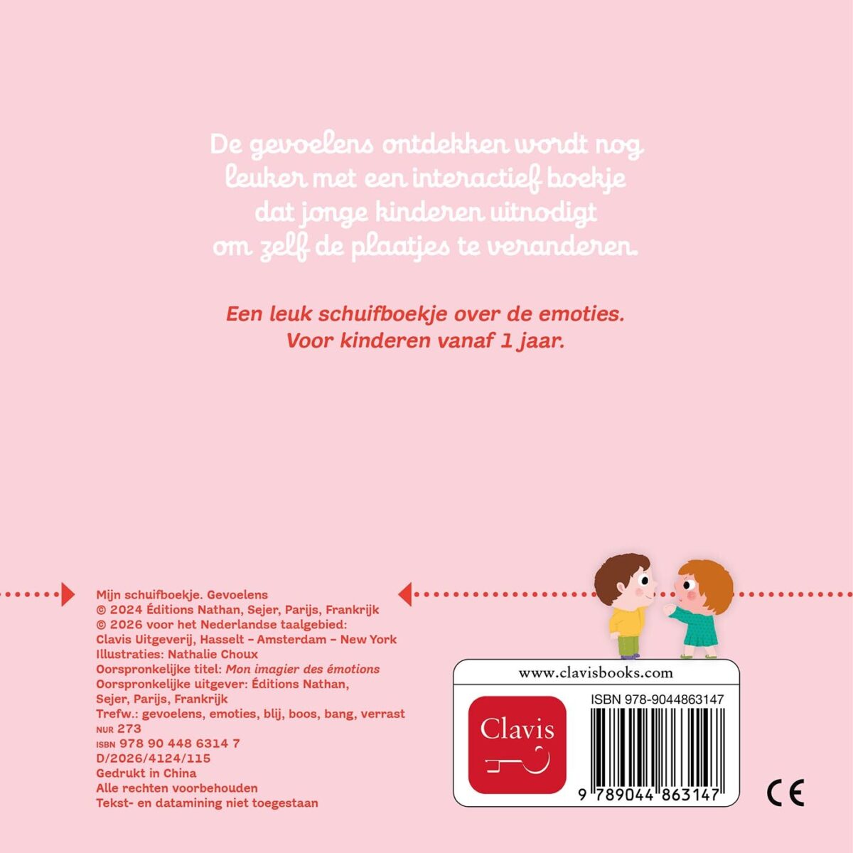 Mijn schuifboekje. Gevoelens – achterflap