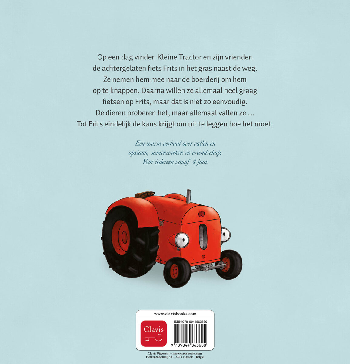 Kleine Tractor en Frits de fiets – achterflap
