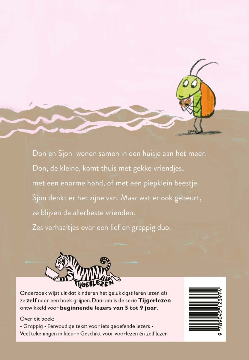 Die kleine is Don, de lange is Sjon – achterflap