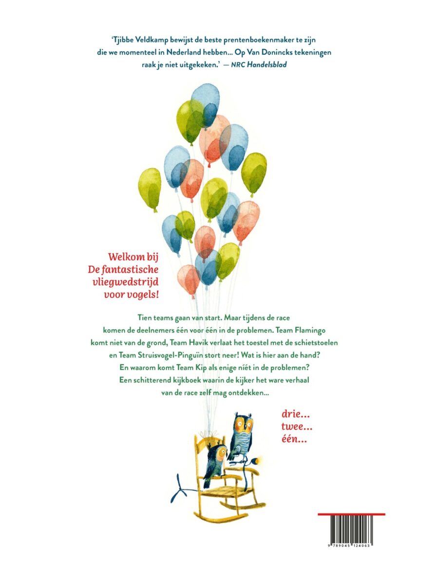 De fantastische vliegwedstrijd – achterflap