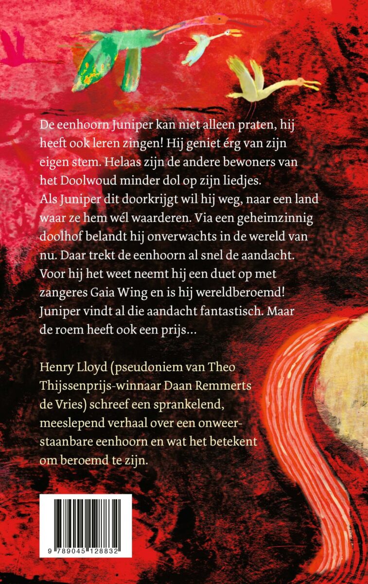 Juniper, de zingende eenhoorn – achterflap
