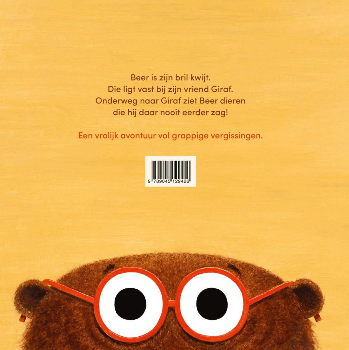 De bril van Beer – achterflap