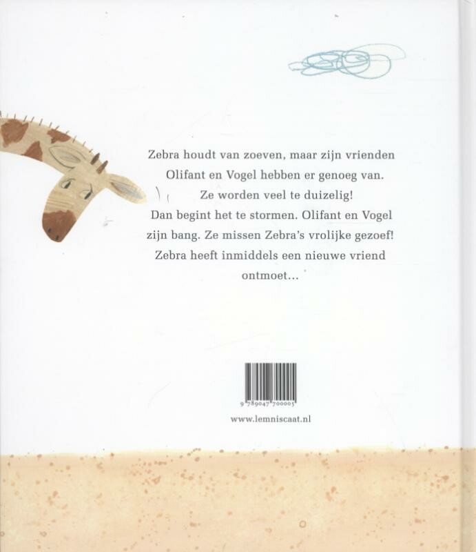 Zoevende zebra β achterflap