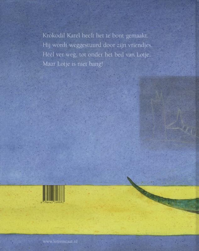 Er ligt een krokodil onder mijn bed! – achterflap