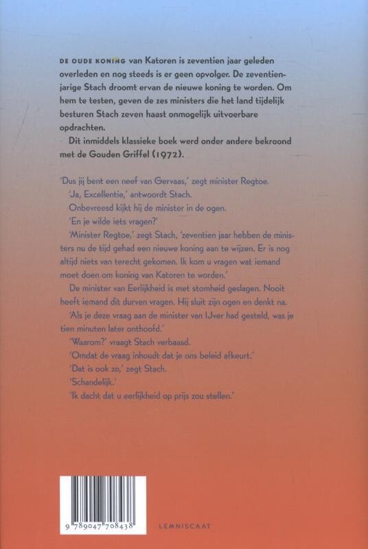 Koning van Katoren – achterflap