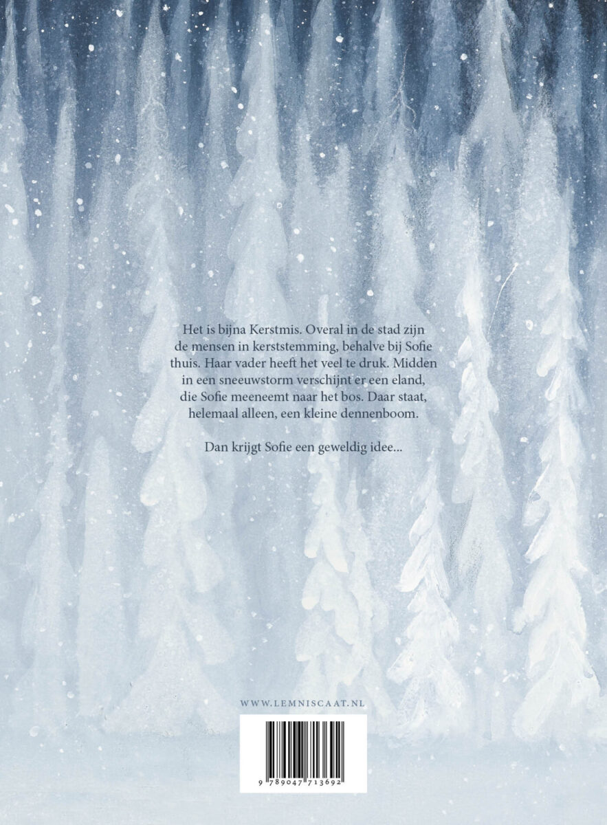 Ergens in de sneeuw – achterflap