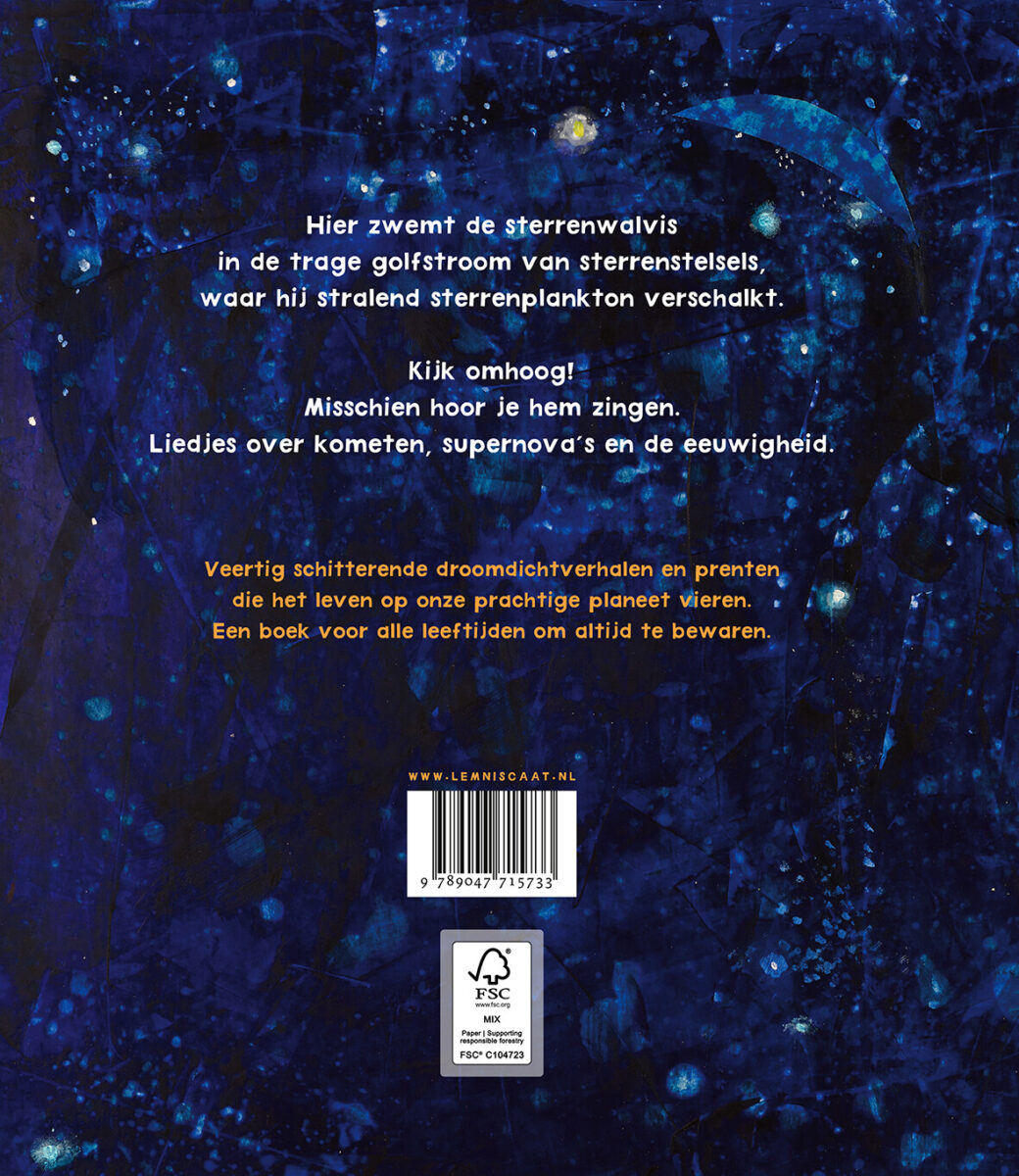 De sterrenwalvis – achterflap