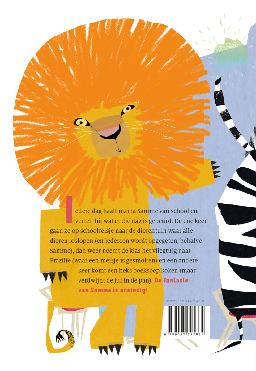 Hoe was het op school, Samme? – achterflap