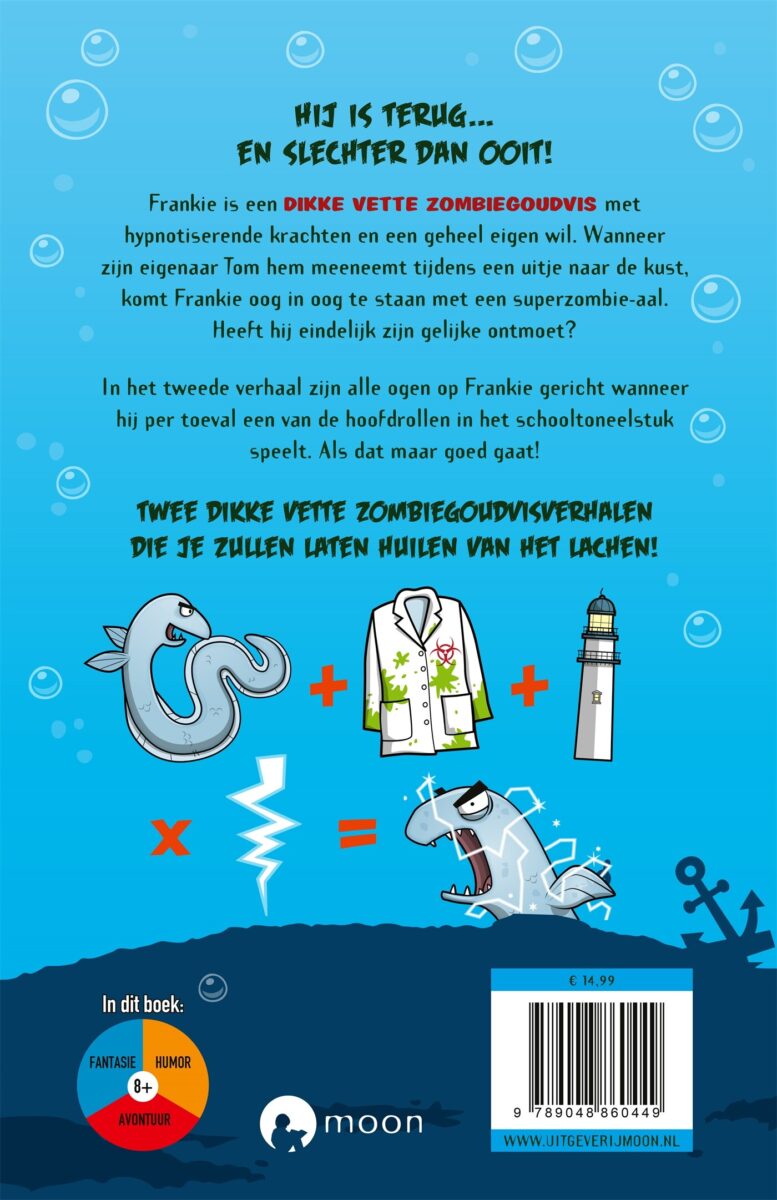 Mijn dikke vette zombiegoudvis – achterflap