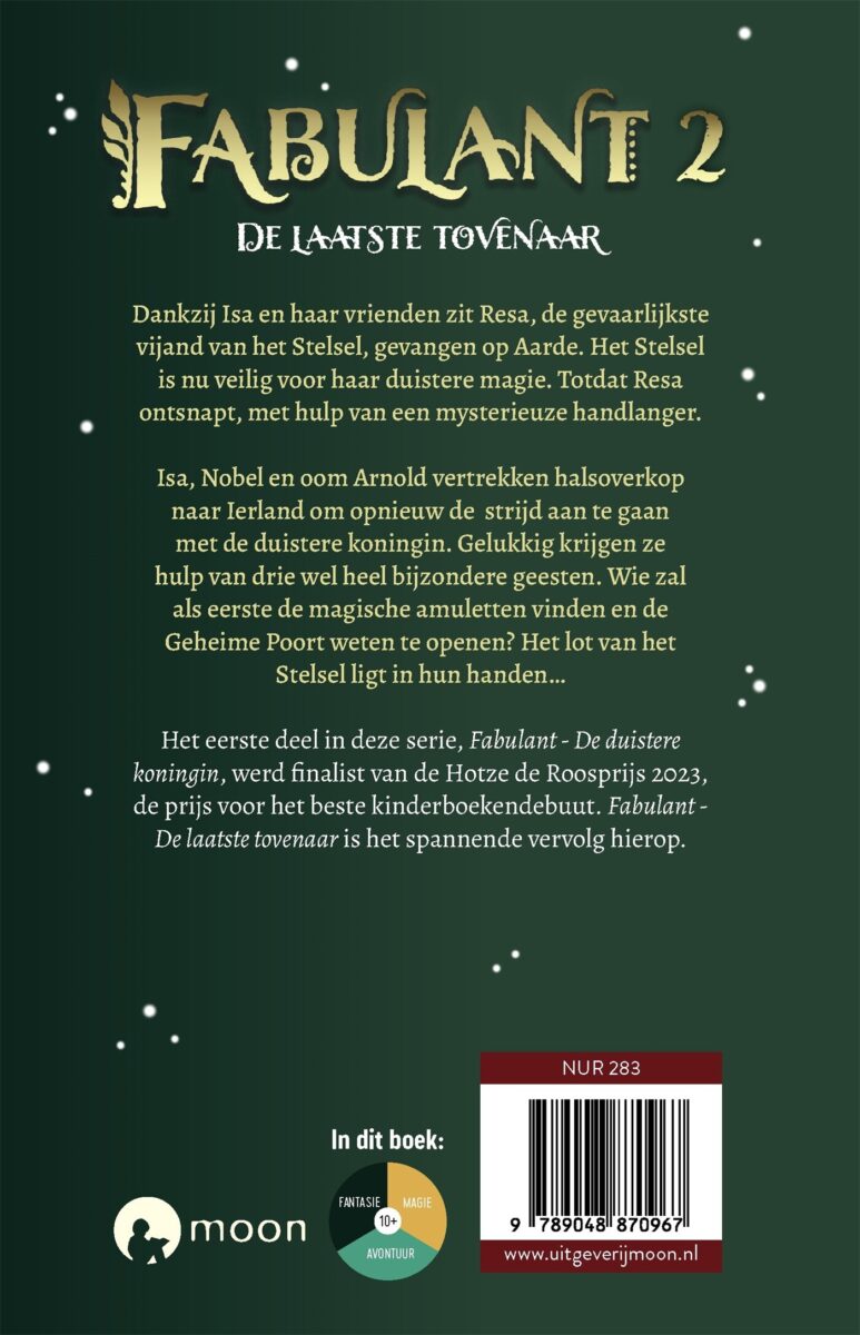 De laatste tovenaar – achterflap