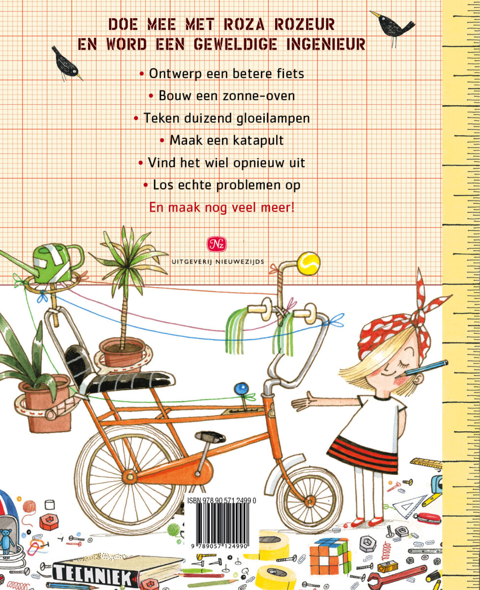 Roza Rozeurs grote werk- en knutselboek voor jonge ingenieurs – achterflap