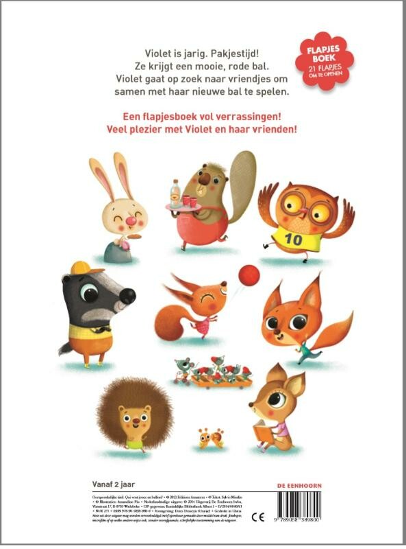 Wie wil met de bal spelen? – achterflap
