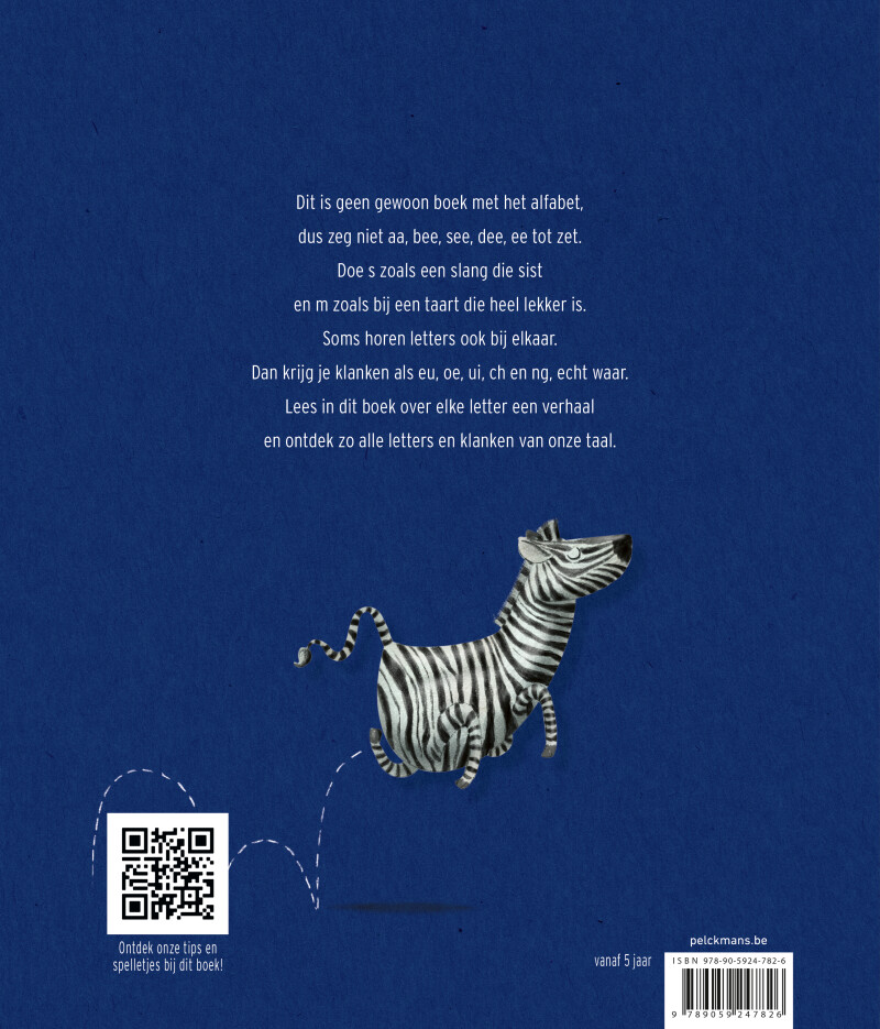 Aap leest een letter – achterflap