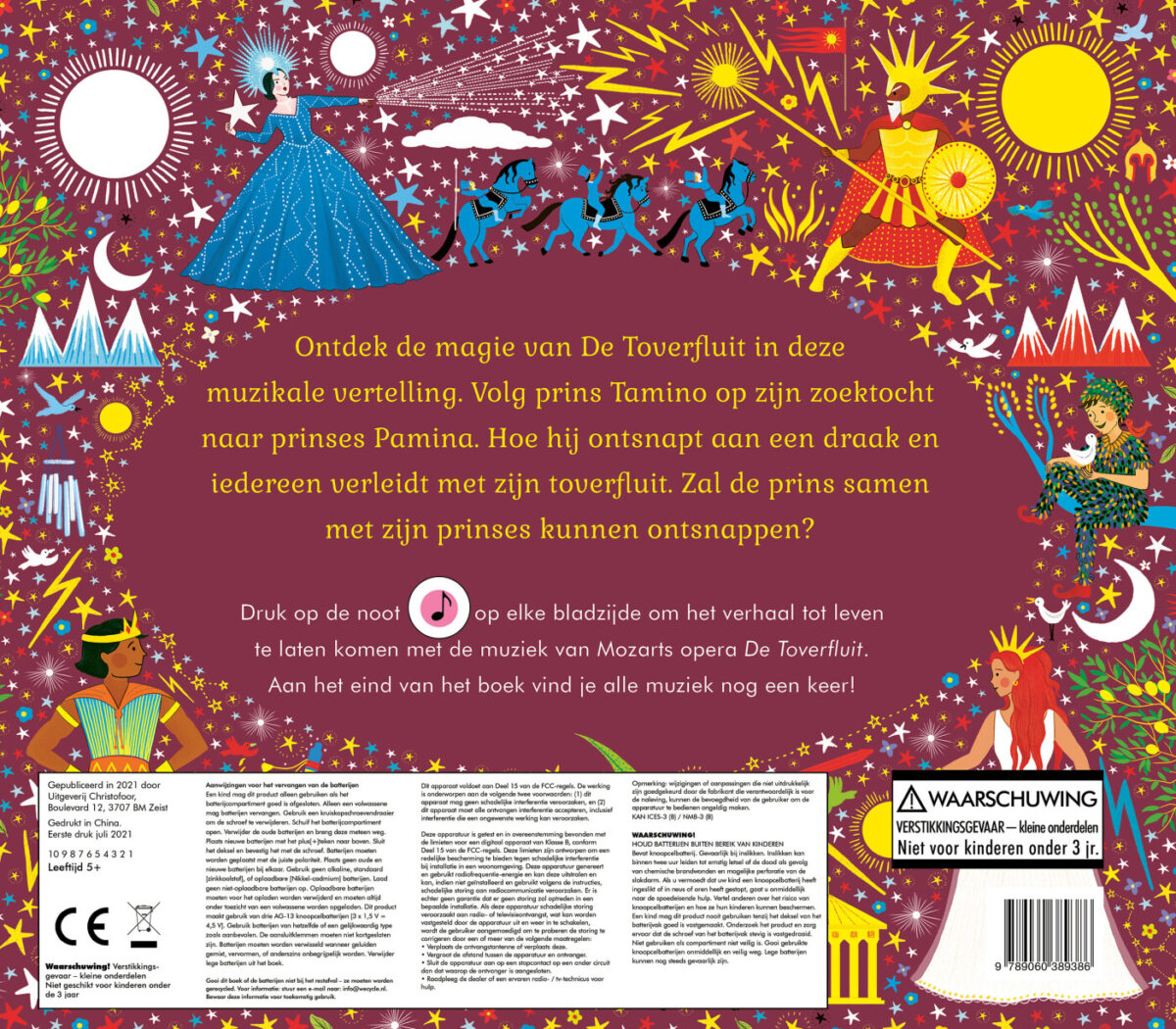 De toverfluit – achterflap