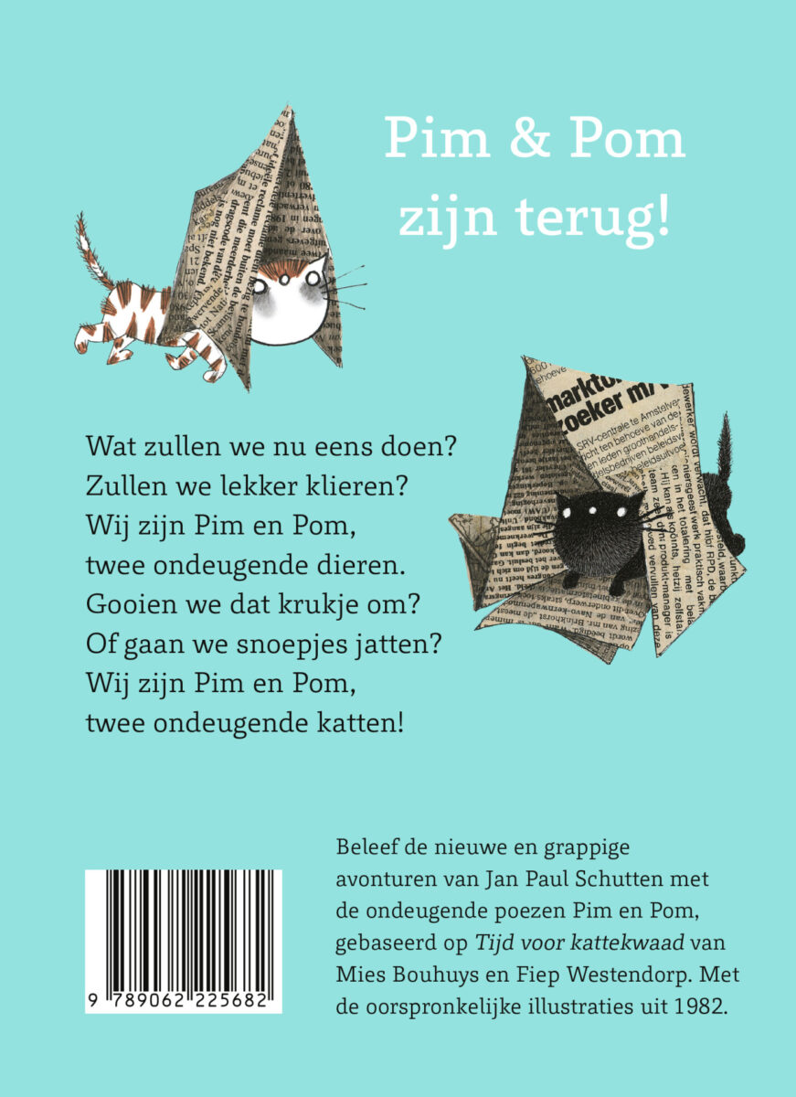 Nieuwe streken van Pim & Pom – achterflap