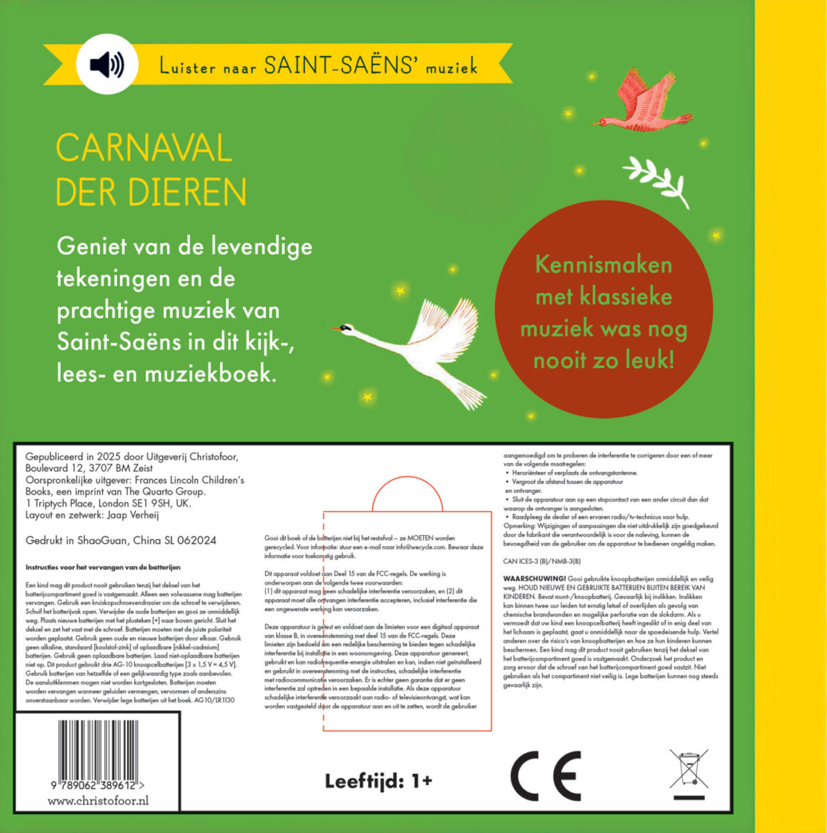 Carnaval der dieren – achterflap