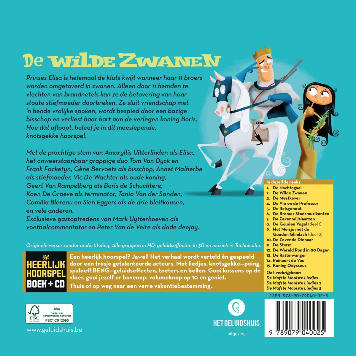 De wilde zwanen – achterflap