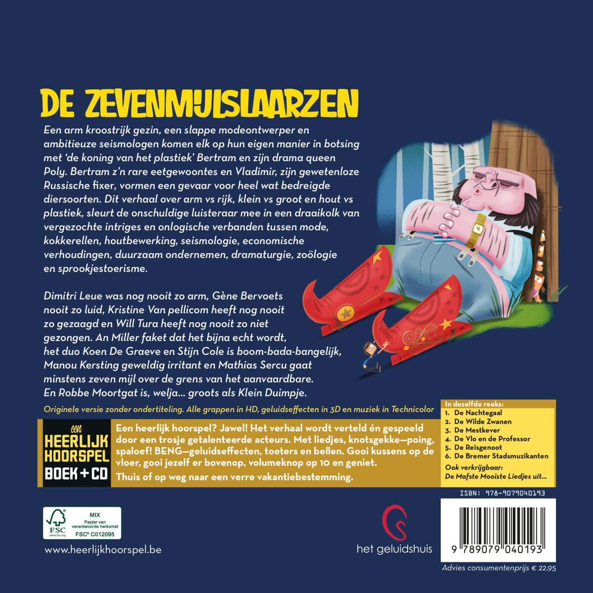 De zevenmijlslaarzen – achterflap
