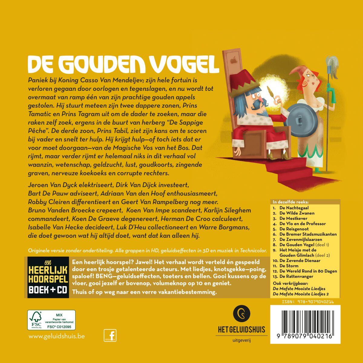 De gouden vogel – achterflap